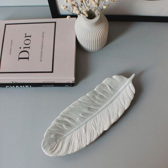Gilded Feather Trinket Tray